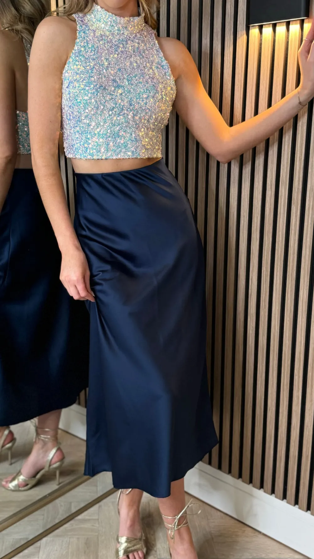 kara_white_backless_halte_3.webp VERA LUCY Tops^Kara White Backless Halterneck Sequin Crop Top