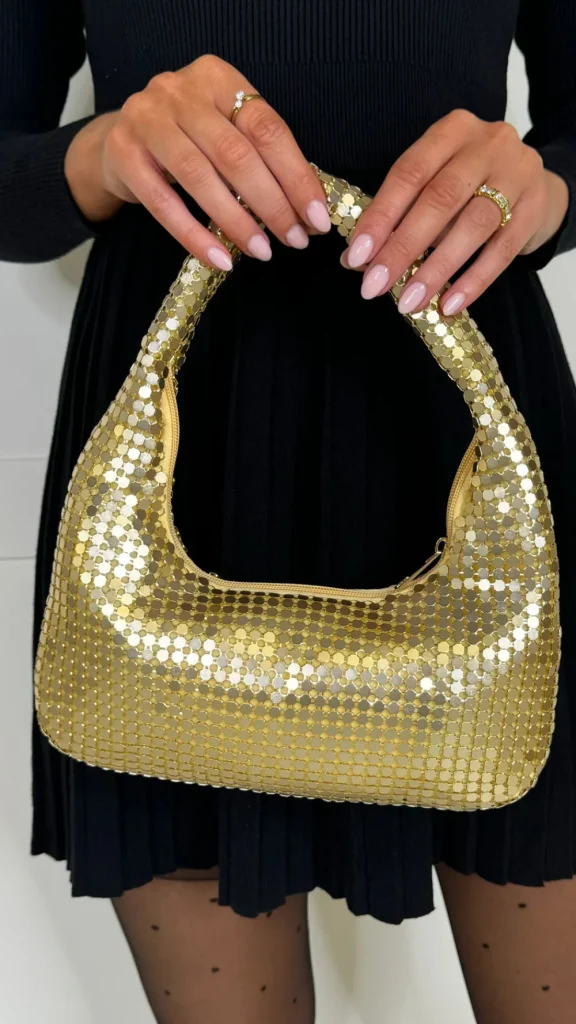 JM FACTORY Bags^Karsyn Gold Sequin Handbag