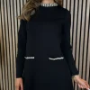 ALLYSON Fitted Dresses | Day Dresses^Kayra Black Embellished Detail Mini Dress