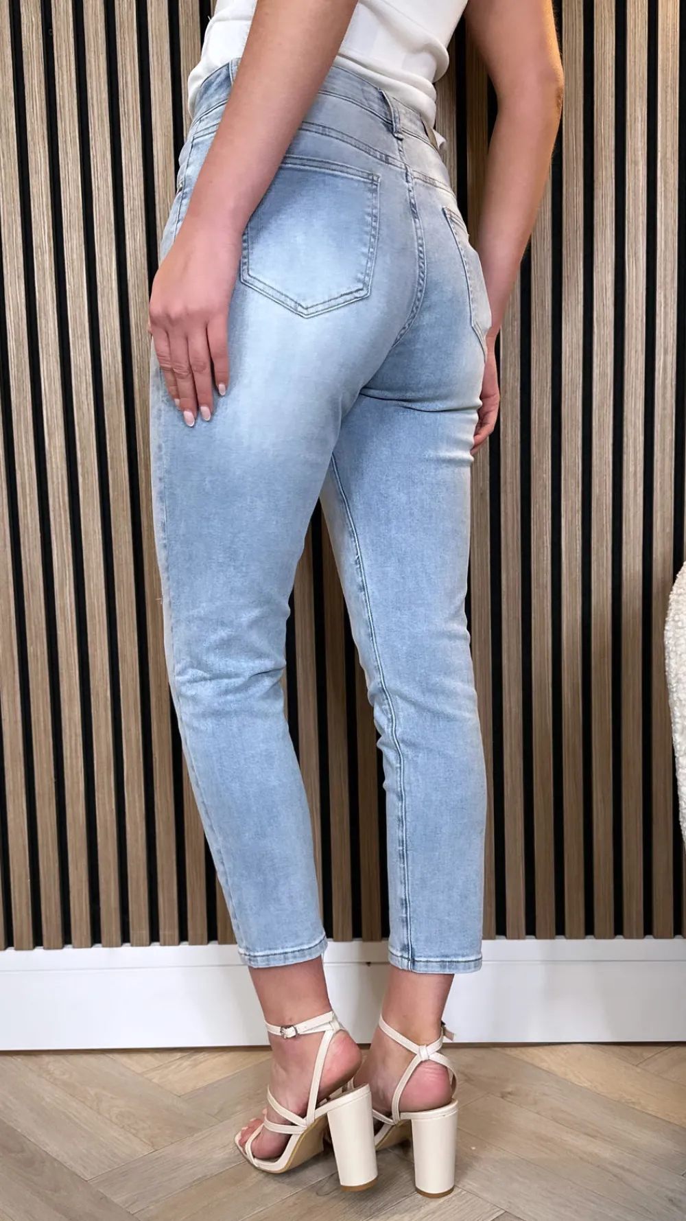 keke_light_blue_ripped_kn_3.webp NINA CARTER Jeans^Keke Light Blue Ripped Knee Boyfriend Jeans