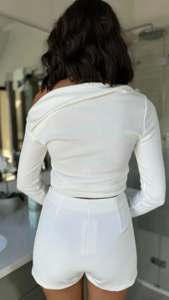 VERA LUCY Skirts & Shorts^Kiera White Tailored Button Detail Skort