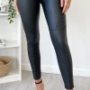 PHANIE MODE Trousers | Leggings^Lori Coated Biker Leggings in Black