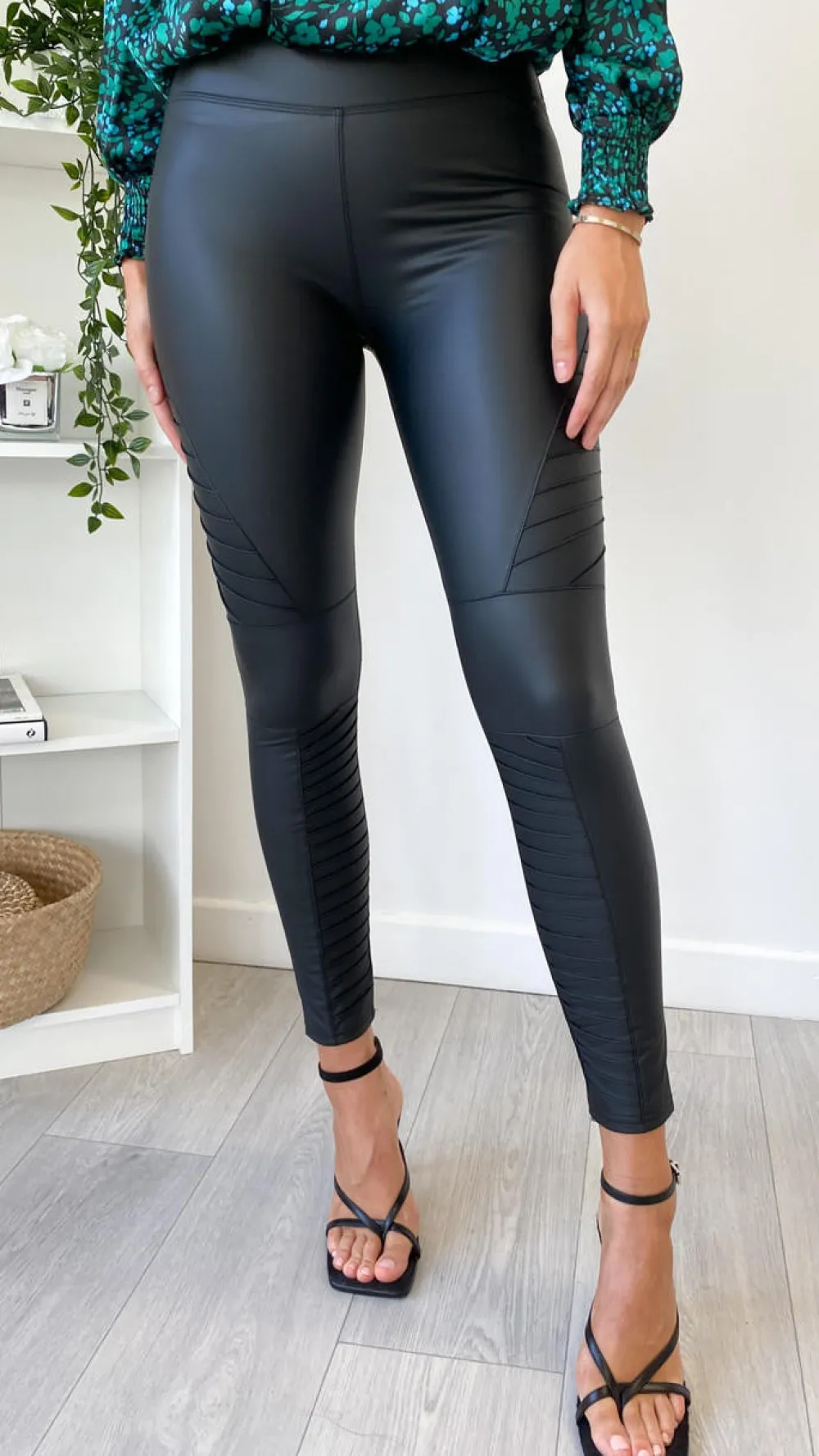 lori_coated_biker_legging_0.webp PHANIE MODE Trousers | Leggings^Lori Coated Biker Leggings in Black