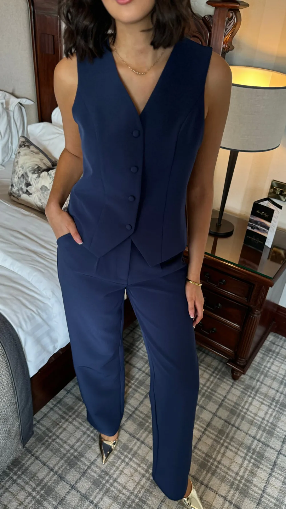 lorie_navy_trousers_amp_w_1.webp GIRL IN MIND Co-ords^Lorie Navy Trousers & Waistcoat Co Ord