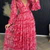 CANDICE FAIRE Going Out Dresses | Occasion Dresses^Lynelle Red Floral Maxi Dress
