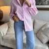 ESTEE BROWN Jeans^Maleah Light Blue Wide Leg Jeans