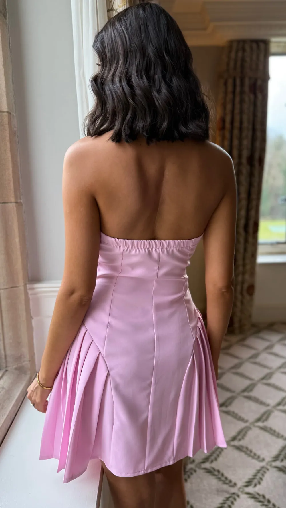 marcella_rose_pink_blazer_6.webp ALLYSON Occasion Dresses | Mini Dresses^Marcella Rose Pink Blazer Style Halter Neck Mini Dress
