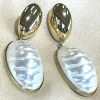 PARIS FASHION SHOPS Jewellery^Marina Gold & Pearl Drop Detail Earrings