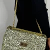 JM FACTORY Bags^Monica Gold Sequin Handbag