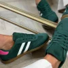 CANDICE FAIRE Trainers^Monroe Green Stripe Detail Trainers