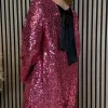 BELLAVIE Going Out Dresses | Occasion Dresses^Nikita Pink Sequin With Black Bow Detail Mini Dress