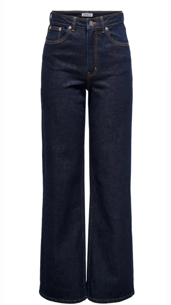 BESTSELLER Jeans^Nixon Dark Blue High Waist Wide Leg Jeans