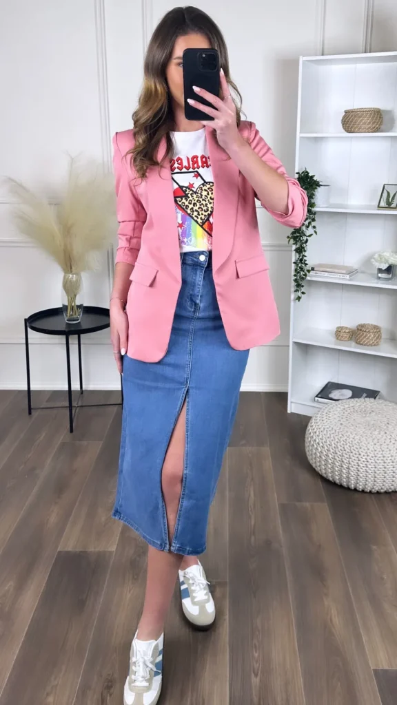 MISS LINDA Blazers^Odette Dusty Rose Blazer