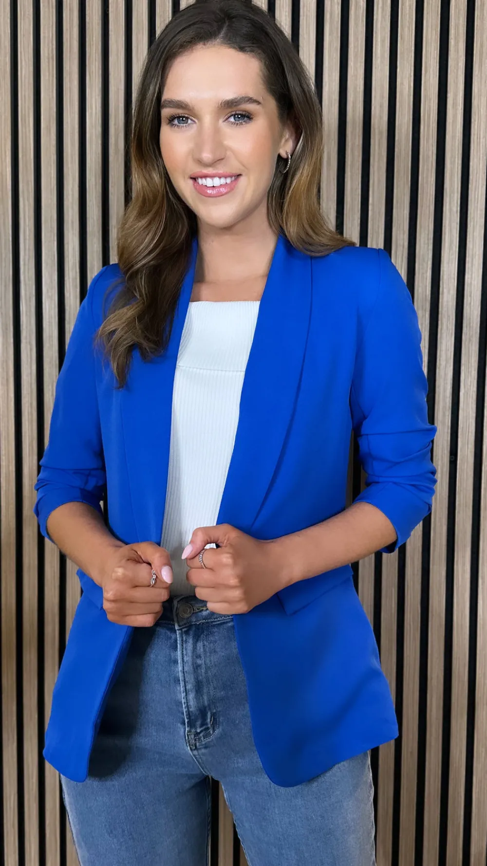 odette_royal_blue_blazer_1.webp MISS LINDA Blazers^Odette Royal Blue Blazer