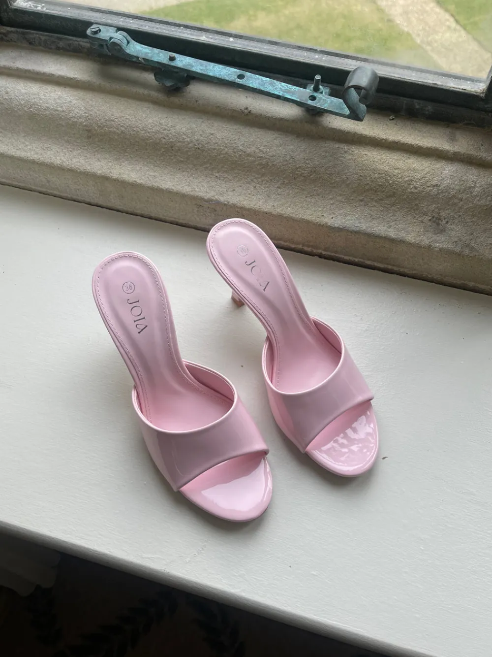 pamela_rose_pink_slip_on__0.webp JOIA Heels^Pamela Rose Pink Slip On Heeled Mules