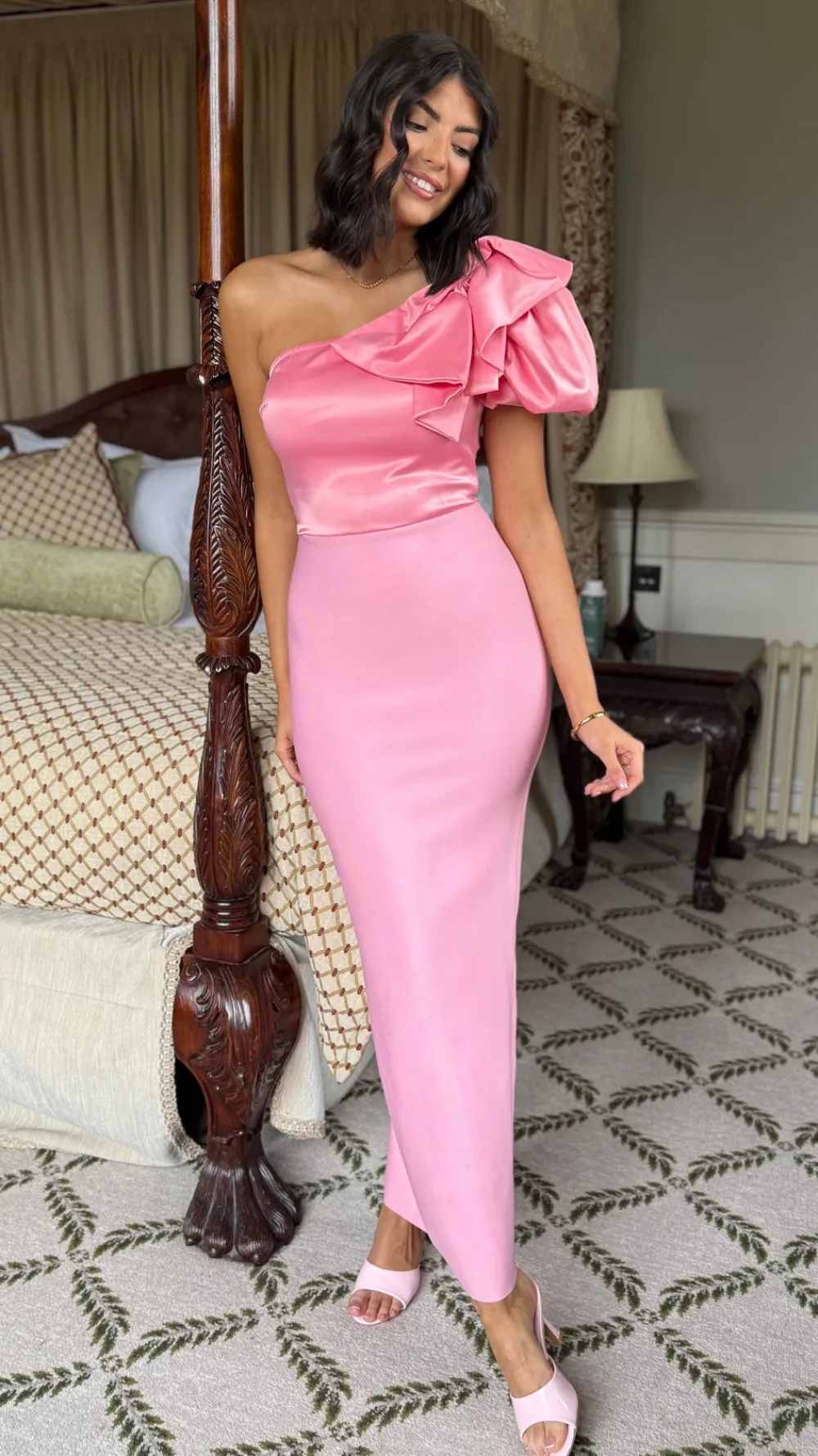 pamela_rose_pink_slip_on__1.webp JOIA Heels^Pamela Rose Pink Slip On Heeled Mules