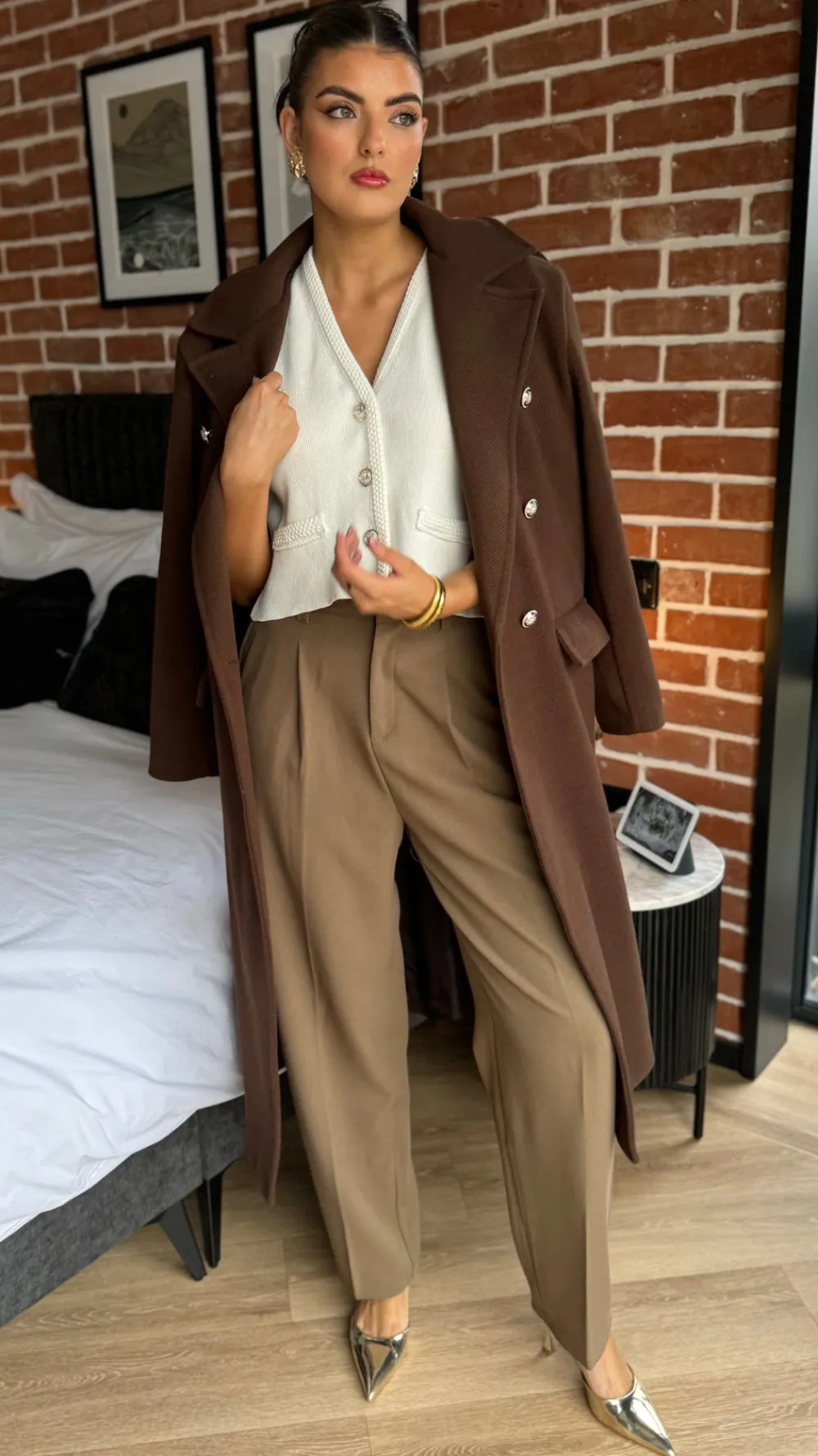 petra_taupe_straight_leg__0.webp FEELKOO Trousers^Petra Taupe Straight Leg Trousers