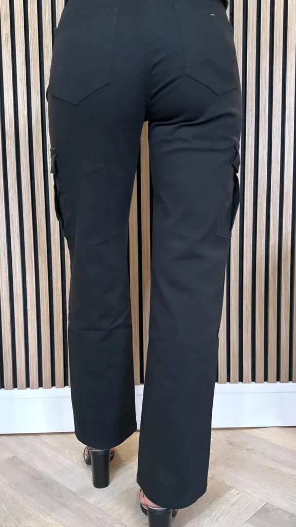 PARIS FASHION SHOPS Jeans^Portia Black Cargo Jeans