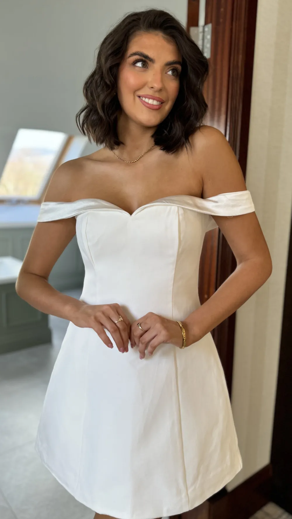 priya_white_off_shoulder__0.webp FP & CO Mini Dresses^Priya White Off Shoulder Mini Dress
