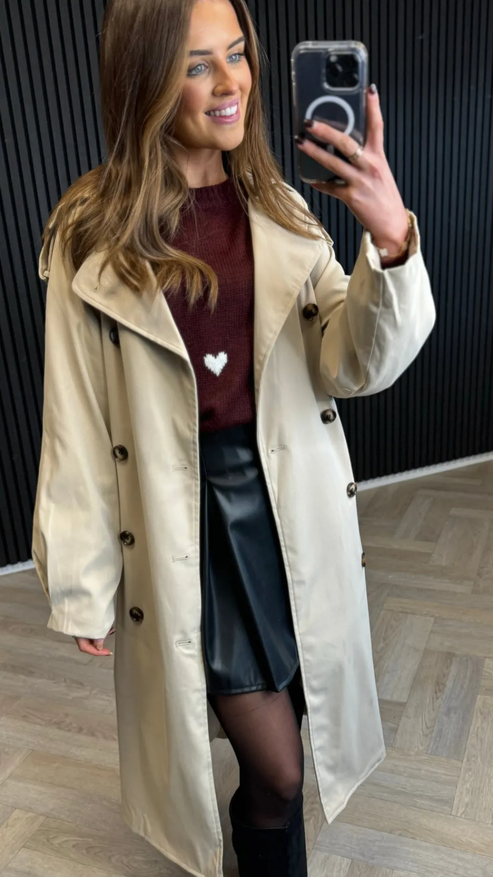 regina_beige_midi_trench__0.webp BABEZ LONDON Coats & Jackets^Regina Beige Midi Trench Coat With Belt