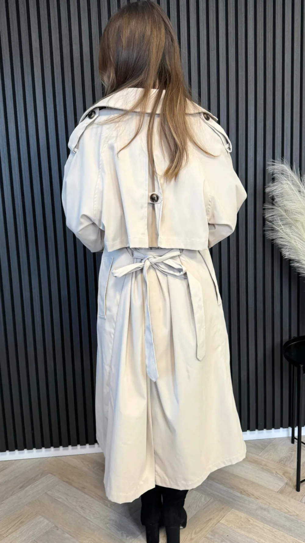 regina_beige_midi_trench__2.webp BABEZ LONDON Coats & Jackets^Regina Beige Midi Trench Coat With Belt