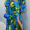 cc Occasion Dresses | Maxi Dresses^Renata Floral Criss-Cross Detail Maxi Dress in Blue