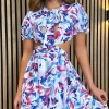 COPPEROSE Going Out Dresses | Occasion Dresses^Rhoda Blue Printed Cut Out Mini Dress