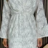 UNIKA Going Out Dresses | Occasion Dresses^Riva Beige Sequin Detail Mini Dress
