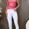 NINA CARTER Tops | Jeans^Roe White Mom Jeans