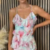 COPPEROSE Going Out Dresses | Occasion Dresses^Rosabella Blue & Pink Ruffle Frill Detail Mini Dress