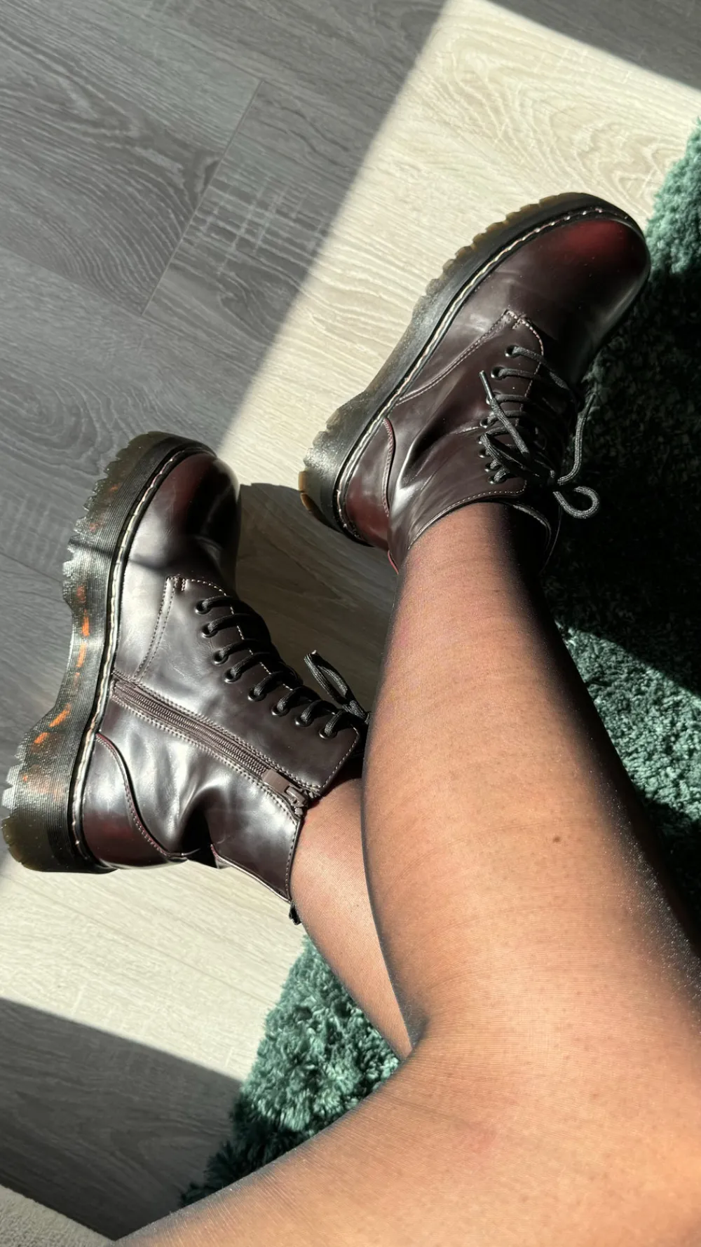rosanna_burgundy_lace_up__1.webp PARIS FASHION SHOPS Boots^Rosanna Burgundy Lace Up Wedge Ankle Boots