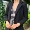 SARL KAIA Coats & Jackets^Rosario Black Collared Coat