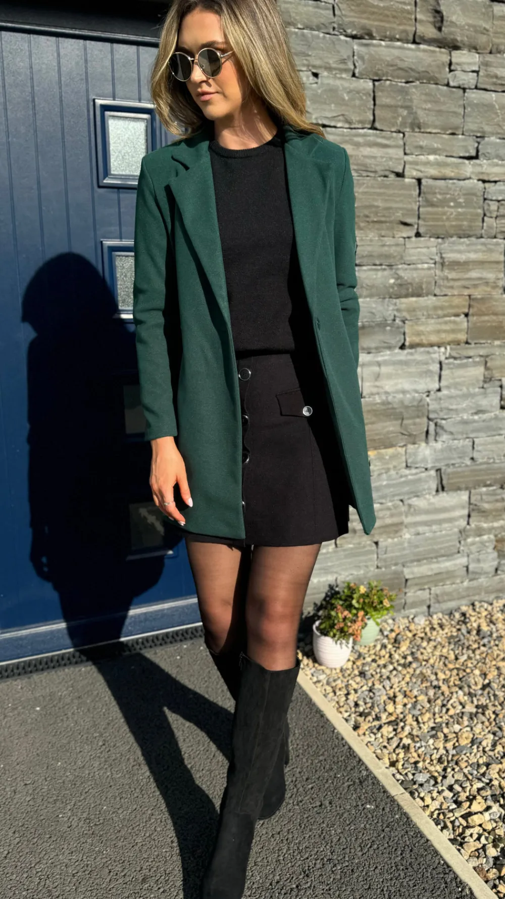rosario_forest_green_coll_3.webp SARL KAIA Coats & Jackets^Rosario Forest Green Collared Coat