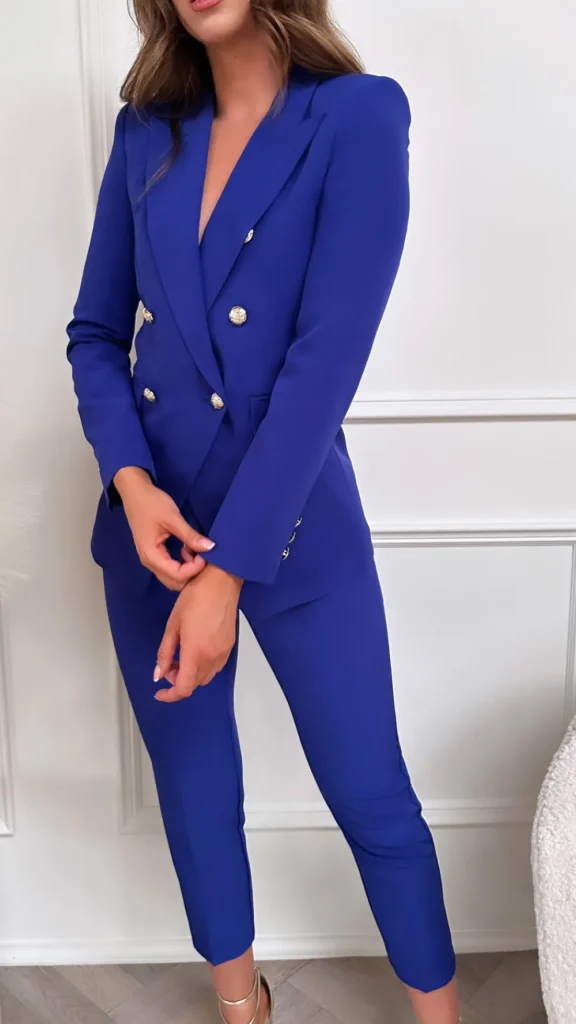 PARIS FASHION SHOPS Trousers | Co-ords^Sabelle Indigo Blazer & Trousers Suit