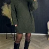 SEVEN SEPT Knitwear | Day Dresses^Sadie Khaki Chunky Knit Jumper Dress
