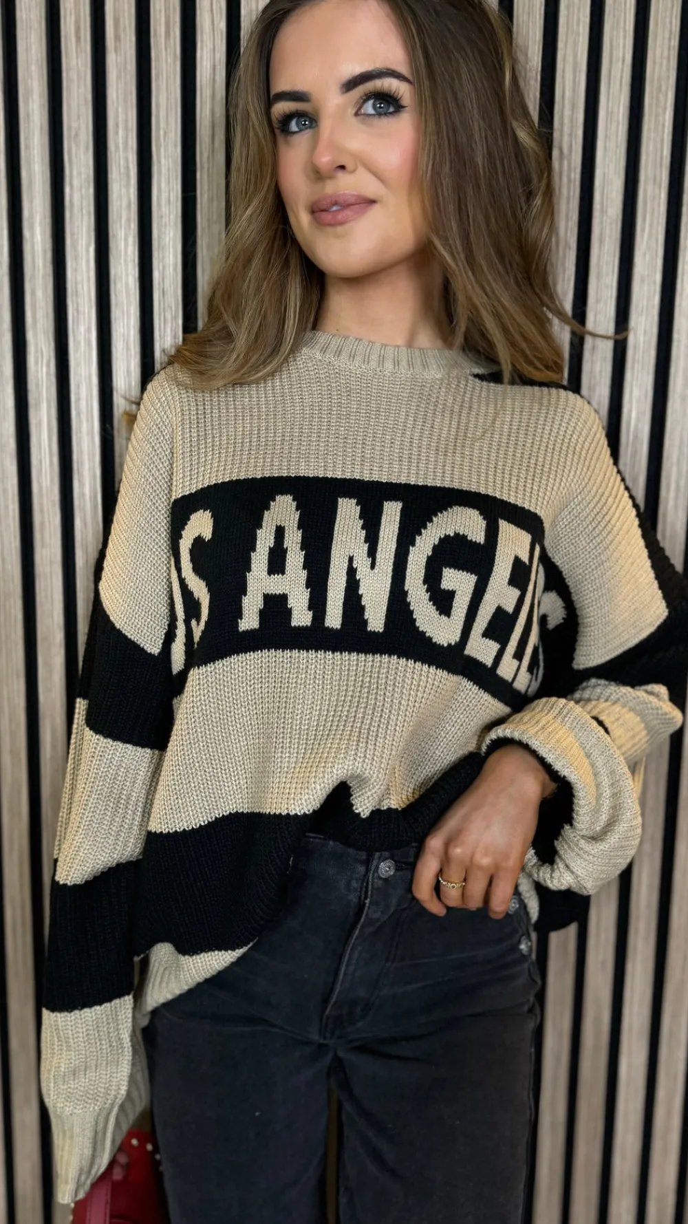sawyer_beige_amp_black_pr_8.webp COPPEROSE Knitwear^Sawyer Beige & Black Printed Jumper
