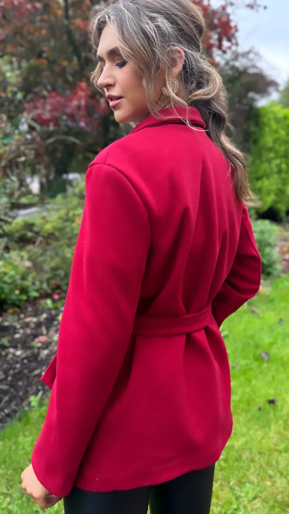 sawyer_red_belted_short_c_3.webp ROSY DAYS DESVENCHY Coats & Jackets^Sawyer Red Belted Short Coat