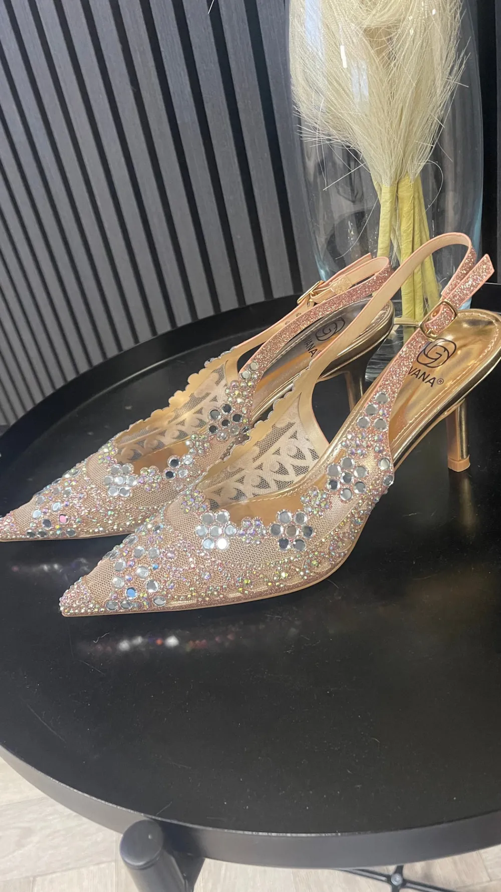 sinead_champagne_diamante_0.webp SAS ACTIV GIVANA Heels^Sinead Champagne Diamante Embellished Slingback Shoes