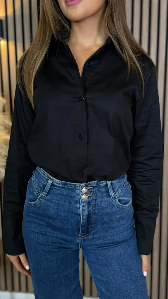 ESTEE BROWN Tops^Skye Black Collared Shirt