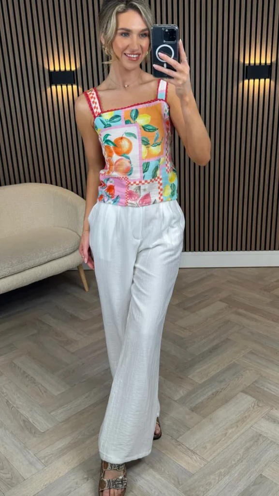 L'ESSENTIAL Tops^Solene Multicoloured Fruits Printed Top