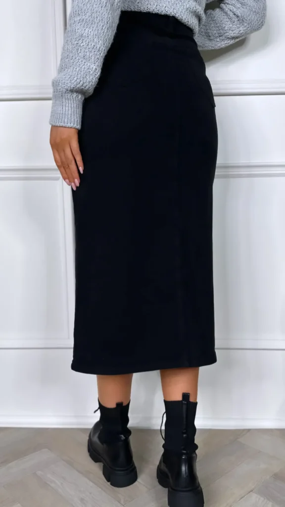 ESTEE BROWN Skirts & Shorts^Stefanie Black Denim Skirt