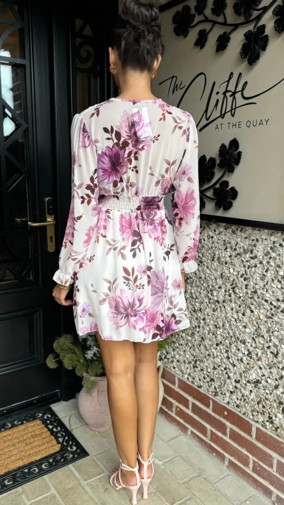 ELLE STYLE Going Out Dresses | Occasion Dresses^Tabitha Purple Floral Printed Mini Dress