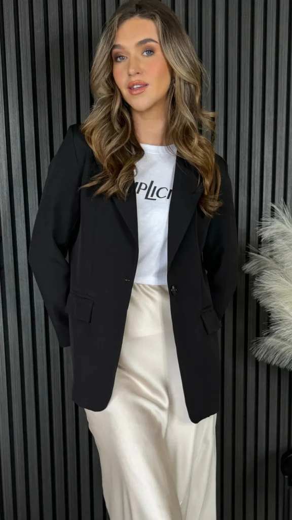 ESTEE BROWN Blazers^Toni Black Oversized Blazer