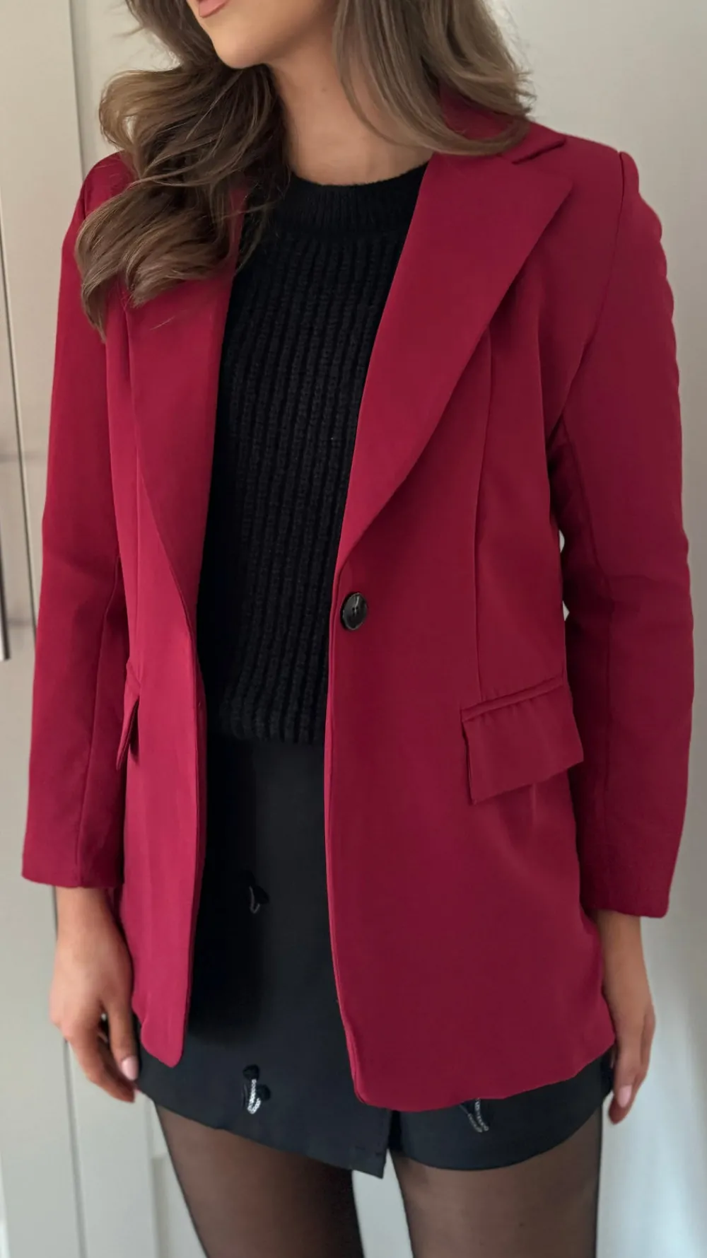 toni_burgundy_oversized_b_3.webp ESTEE BROWN Blazers^Toni Burgundy Oversized Blazer