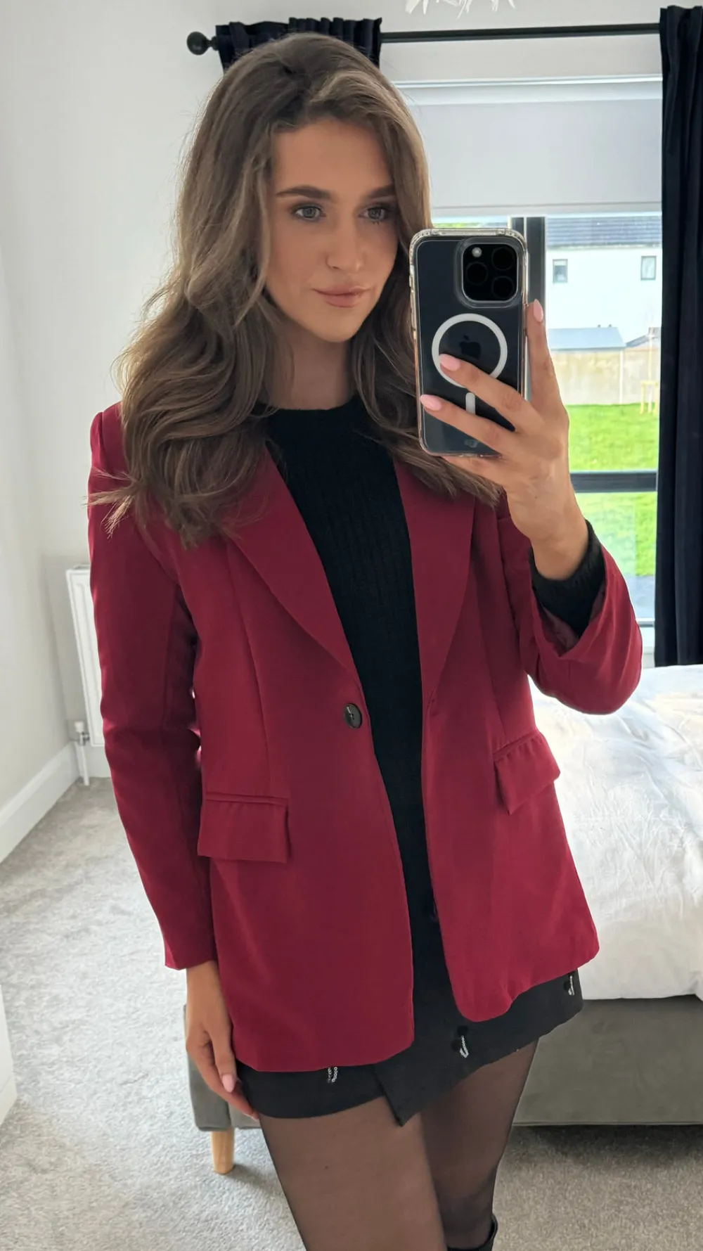 toni_burgundy_oversized_b_5.webp ESTEE BROWN Blazers^Toni Burgundy Oversized Blazer