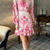 GIRL IN MIND Going Out Dresses | Occasion Dresses^Triona Pink Floral V Neck Mini Dress