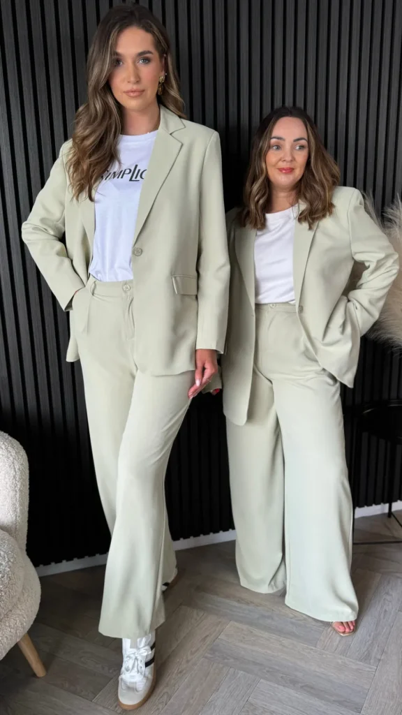 FEELKOO Blazers^Verona Light Green Oversized Blazer