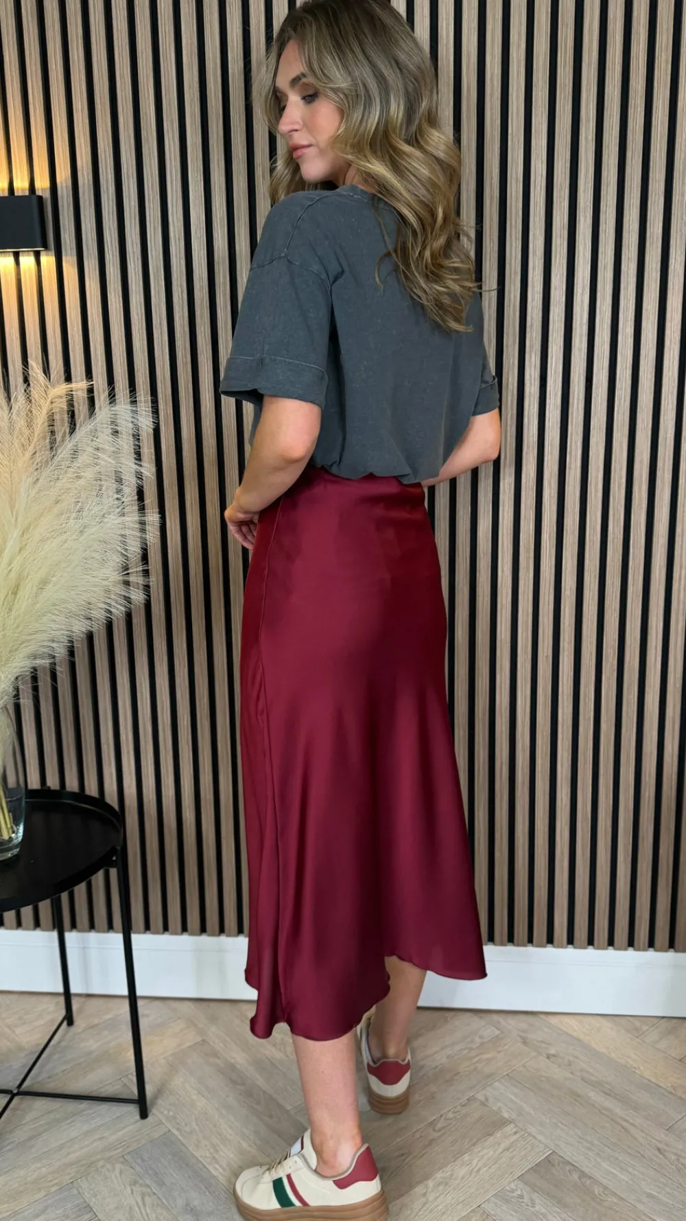 yaella_burgundy_satin_sli_5.webp COPPEROSE Skirts & Shorts^Yaella Burgundy Satin Slip Skirt
