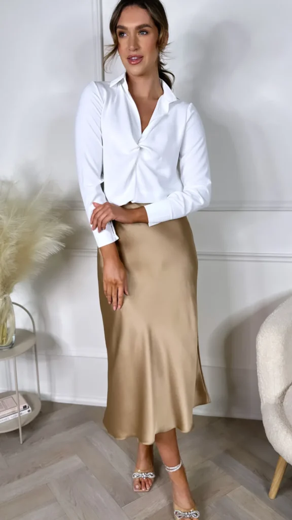 COPPEROSE Skirts & Shorts^Yaella Camel Midi Skirt