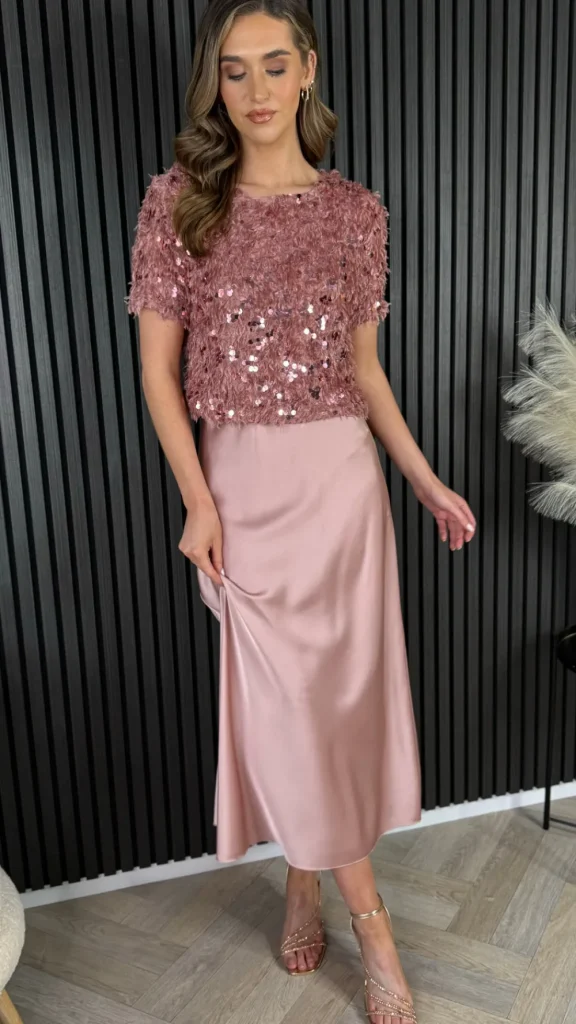 COPPEROSE Skirts & Shorts^Yaella Pink Midi Skirt